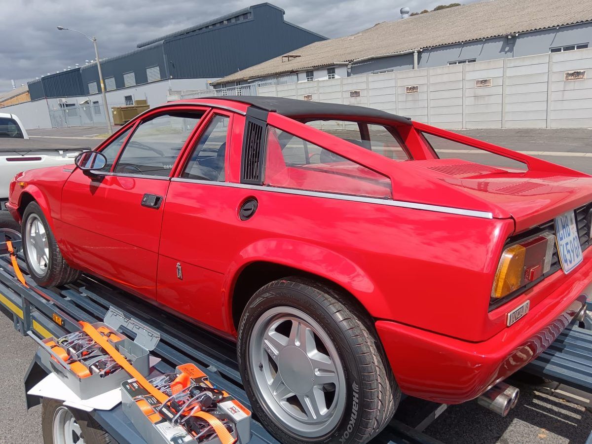 Lancia Beta fully restored in gloss red